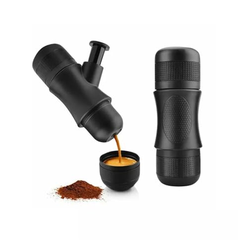 Tragbare Mini-Espressomaschine, italienische Reise-Kaffeemaschine, kleine Kaffeemaschine, integrierte manuelle Kaffeemaschine fürs Auto oder for den Außenbereich Tragbare Mini-Espressomaschine, italienische Reise-Kaffeemaschine, kleine Kaffeemaschine, integrierte manuelle Kaffeemaschine fürs Auto oder for den Außenbereich von MJFVN