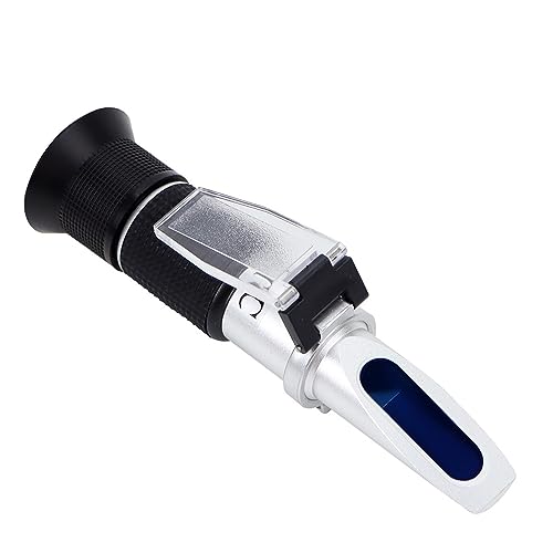 Tragbares Hand-0-50% Brix-Refraktometer, ATC-Konzentrationsmessgerät, Zucker-Refraktometer mit Box for die Bienenzucht von Honig, Fruchtsaft von MJFVN