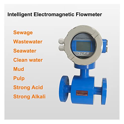 Wasserdurchflussmesser RS485 4-20mA Digitaler elektromagnetischer Flüssigkeitsdurchflussmesser for Abwasser Abwasser Meerwasserschlamm(DN50) von MJFVN