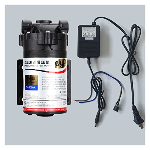 Wasserfilter DC24V Wasser-Druckerhöhungspumpe Hochdruck mit DC24V 1,5A Transformator for 50/75GPD-Maschine Erhöhen Sie den RO-Systemdruck von MJFVN