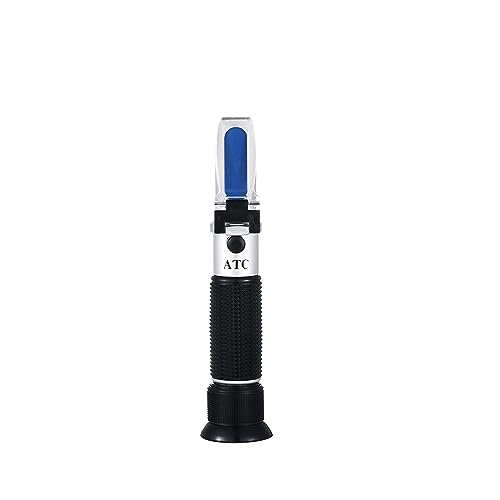 Zuckerrefraktometer ATC 0-10% Brix Handzuckermessgerät Zuckergehaltsprüfgerät for Obst, Lebensmittel und Getränke von MJFVN