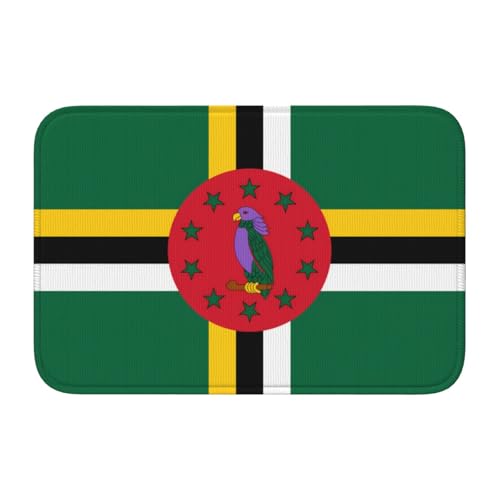 Bodenmatte mit Schlosskante, 40 x 60 MJHKXLJ Flagge des Commonwealth of Dominica, bedruckt für WC, Schminktisch, Ferienhaus, Hauptbadezimmer, Kinderzimmer und Gäste-Suite Bodenmatte mit Schlosskante, 40 x 60 MJHKXLJ Flagge des Commonwealth of Dominica, bedruckt für WC, Schminktisch, Ferienhaus, Hauptbadezimmer, Kinderzimmer und Gäste-Suite von MJHKXLJ