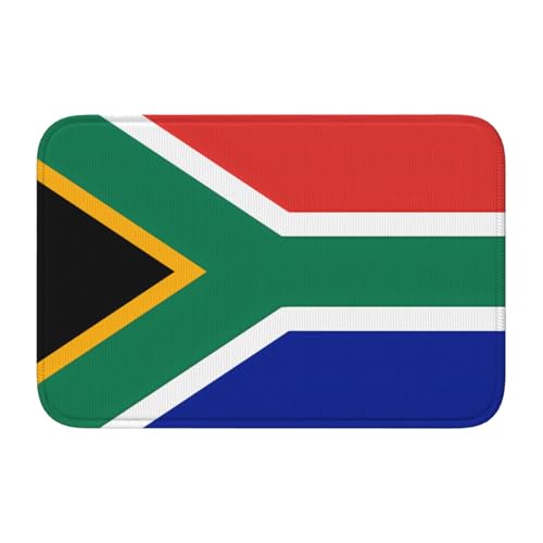 Bodenmatte mit Schlosskante, 40 x 60 MJHKXLJ Südafrika-Flagge, bedruckt für WC, Schminktisch, Ferienhaus, Hauptbadezimmer, Kinderzimmer und Gäste-Suite von MJHKXLJ