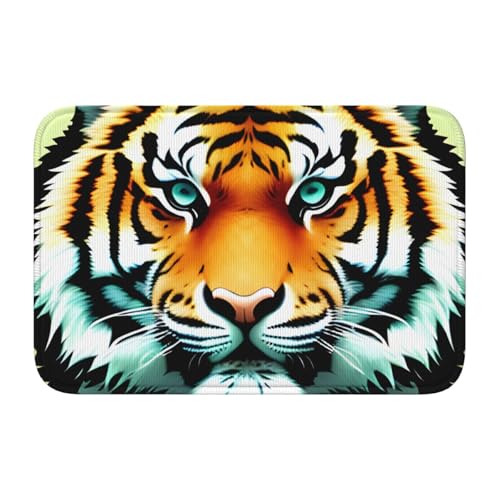 Bodenmatte mit Schlosskante, 40 x 60 MJHKXLJ kleiner dicker Tigerkopf, bedruckt für WC, Schminktisch, Ferienhaus, Hauptbadezimmer, Kinderzimmer und Gäste-Suite Bodenmatte mit Schlosskante, 40 x 60 MJHKXLJ kleiner dicker Tigerkopf, bedruckt für WC, Schminktisch, Ferienhaus, Hauptbadezimmer, Kinderzimmer und Gäste-Suite von MJHKXLJ