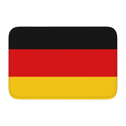 Fußmatte mit Schlosskante, 40 x 60 MJHKXLJ deutsche Flagge, bedruckt für WC, Schminktisch, Ferienhaus, Hauptbad, Kinderzimmer und Gäste-Suite von MJHKXLJ