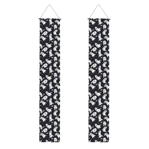 MJHKXLJ Abschluss-Veranda-Banner mit Halloween-Geistermuster, robust, langlebig, waschbar und wiederverwendbar, 30,5 x 180 cm MJHKXLJ Abschluss-Veranda-Banner mit Halloween-Geistermuster, robust, langlebig, waschbar und wiederverwendbar, 30,5 x 180 cm von MJHKXLJ