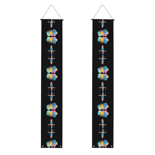 MJHKXLJ Banner mit Aufschrift "Little Girl" und Luftballons auf einer Bank, robust, langlebig, waschbar und wiederverwendbar, 30,5 x 180 cm von MJHKXLJ