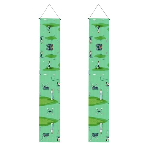 MJHKXLJ Banner zum Schulabschluss, Motiv: Golf auf dem Rasen, robust, langlebig, waschbar und wiederverwendbar, 30,5 x 180 cm von MJHKXLJ