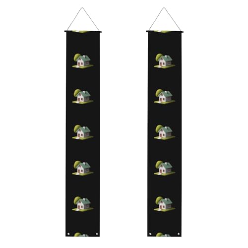 MJHKXLJ Ein kleines Gewächshaus-Muster für Abschlussfeiern, Veranda, Banner – robust, langlebig, waschbar und wiederverwendbar, Abschlussdekoration, 30,5 x 180,9 cm von MJHKXLJ