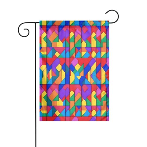 MJHKXLJ Gay Pride Regenbogenmuster bedruckte Gartenflagge Hofdekoration 30,5 x 45,7 cm für Garten, Terrasse, Balkon von MJHKXLJ