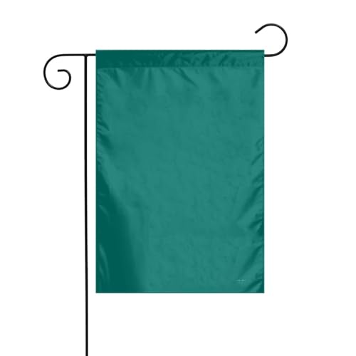 MJHKXLJ Solide dunkelgrüne bedruckte Gartenflagge, Hofdekoration, 30,5 x 45,7 cm, für Garten, Terrasse, Balkon von MJHKXLJ