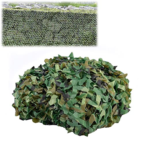 MJHPP Tarnnetz Camouflage Netz Woodland Armee Tarnung Net 160D Leichtes Oxford-Gewebe für Deko Waldlandschaft Jagd Sichtschutz Outdoor Camping Garten Größen von MJHPP