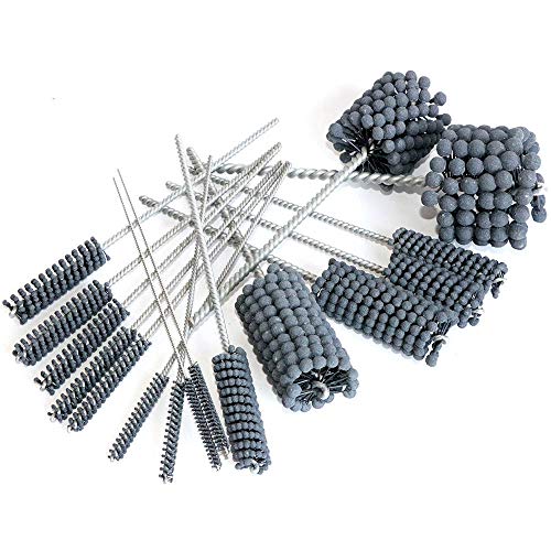 MJIKOO 1 Stück Schleifkugel-Entgratungsbürste, 30 mm, Siliziumkarbid-Schleifmittel, Flexible nylon filament mit abrasiven Globuli, 240 #, ca. 50 mm Länge, ca. 200 mm Gesamtlänge MJIKOO 1 Stück Schleifkugel-Entgratungsbürste, 30 mm, Siliziumkarbid-Schleifmittel, Flexible nylon filament mit abrasiven Globuli, 240 #, ca. 50 mm Länge, ca. 200 mm Gesamtlänge von MJIKOO