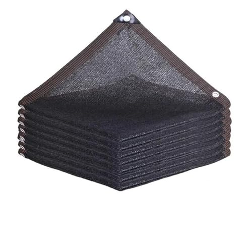 75 ~ 80 % UV-Block, HDPE-Sonnenschutz, für Schwimmbad, Gewächshaus, Garten, Pflanzen, Schattierung, Auto-Sonnenschutz (schwarz, 6-polig, 3 x 1,4 cm) von MJINA
