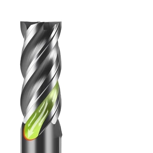 Gewindedrehwerkzeug Hartmetall-Schaftfräser HRC68 Ungleiche Spirale Wolfram U-Nut-Werkzeug 4 Schneiden Metall Stahl Bearbeitungswerkzeug Router Bit Fräswerkzeug(2pcs,3x12x3Dx75) von MJINA