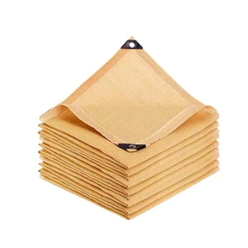 MJINA Sonnenblendennetz, Beige, aus HDPE, für Gartenpflanzen, Sonnensegel, UV-Schutz, Regenschutz, Sonnenschirm für den Außenbereich, Poolschirm, 75 – 80 % (Beige, 2 x 3) von MJINA