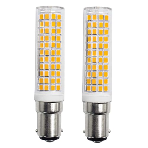 TRIJZHOU 2er Pack B15d LED Lampe 7W Ersetzt 70W 75W 100W Halogenlampe Warmweiß 220V 230V 3000K 890lm Maiskolben Leuchtmitteln 2er Pack [MEHRWEG] von TRIJZHOU