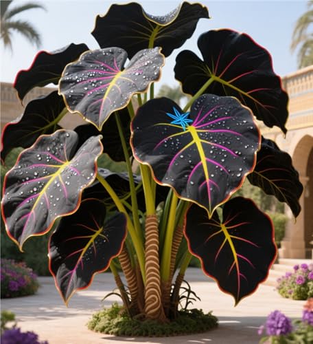 Elefantenohr,Elefantenohr Rhizome,Elefantenohr Winterhart,GroßRhizome,Winterhart MehrjäHrig-8 Rhizome-D von MJKIJBBO