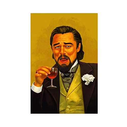 Laughing Leo Meme Leinwand-Poster, Wandkunst, Dekoration, Bild, Gemälde für Wohnzimmer, Schlafzimmer, Dekoration, Rahmen-Stil, 40 x 60 cm Laughing Leo Meme Leinwand-Poster, Wandkunst, Dekoration, Bild, Gemälde für Wohnzimmer, Schlafzimmer, Dekoration, Rahmen-Stil, 40 x 60 cm von MJKO