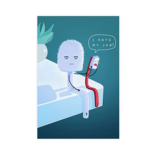Leinwand-Poster "I Hate My Job", Schlafzimmerdekoration, Sport-Landschaft, Büro, Raumdekoration, Geschenk, ohne Rahmen, 30 x 45 cm Leinwand-Poster "I Hate My Job", Schlafzimmerdekoration, Sport-Landschaft, Büro, Raumdekoration, Geschenk, ohne Rahmen, 30 x 45 cm von MJKO