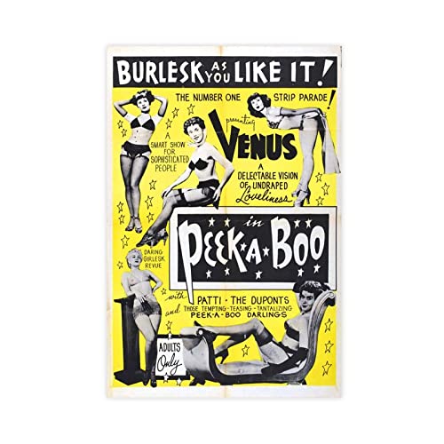 MJKO Burlesque Vintage-Poster Leinwand Poster Wandkunst Dekor Druck Bild Gemälde für Wohnzimmer Schlafzimmer Dekoration Rahmen Stil 30 x 45 cm MJKO Burlesque Vintage-Poster Leinwand Poster Wandkunst Dekor Druck Bild Gemälde für Wohnzimmer Schlafzimmer Dekoration Rahmen Stil 30 x 45 cm von MJKO