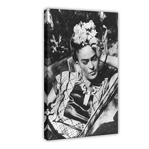 MJKO Frida Kahlo 2 Leinwand-Poster, Schlafzimmer, Dekoration, Sport, Landschaft, Büro, Raumdekoration, Geschenkrahmen, 30 x 45 cm von MJKO