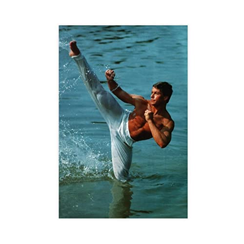 MJKO Jean-claude Van Damme Leinwand-Poster, Schlafzimmer, Dekoration, Sport, Landschaft, Büro, Raumdekoration, Geschenk, ohne Rahmen, 30 x 45 cm von MJKO