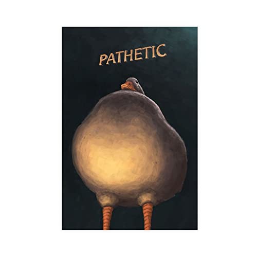 MJKO Judgmental Duck Leinwand Poster Schlafzimmer Dekor Sport Landschaft Büro Zimmer Dekor Geschenk ohne Rahmen Stil 30 x 45 cm von MJKO