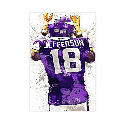 MJKO Justin Jefferson 4 Leinwand-Poster, Schlafzimmer, Dekoration, Sport, Landschaft, Büro, Raumdekoration, Geschenk, ohne Rahmen, 30 x 45 cm MJKO Justin Jefferson 4 Leinwand-Poster, Schlafzimmer, Dekoration, Sport, Landschaft, Büro, Raumdekoration, Geschenk, ohne Rahmen, 30 x 45 cm von MJKO