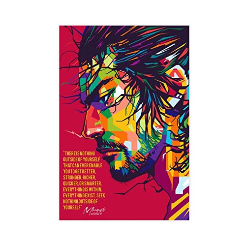 MJKO Miyamoto Musashi-Zitate, Leinwand, Poster, Schlafzimmer, Dekoration, Sport, Landschaft, Büro, Zimmer, Dekoration, Geschenk, ohne Rahmen, 60 x 90 cm von MJKO