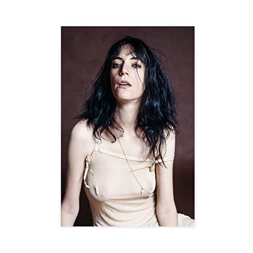 MJKO Patti Smith Leinwand-Poster, Wandkunst, Dekoration, Druck, Bild, Gemälde für Wohnzimmer, Schlafzimmer, Dekoration, ohne Rahmen, 50 x 75 cm von MJKO