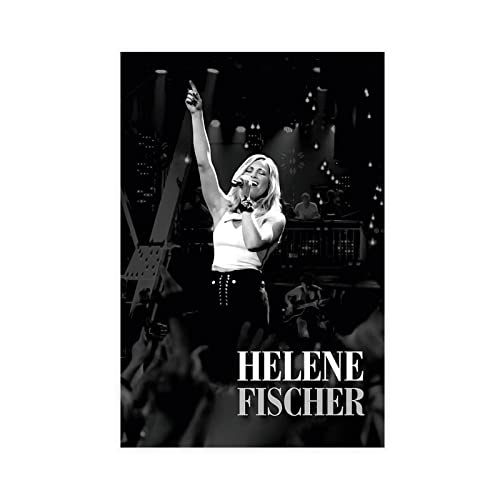 MJKO Pop Singer Helene Fischer 6 Leinwand-Poster, Wandkunst, Dekoration, Bild, Gemälde für Wohnzimmer, Schlafzimmer, Dekoration, ohne Rahmen, 20 x 30 cm von MJKO