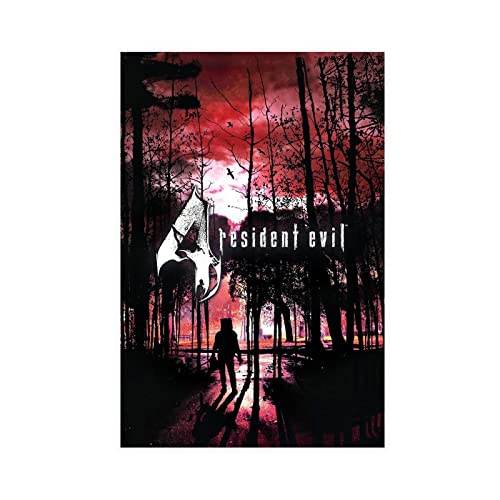 MJKO Resident Evil 2 Leinwand-Poster, Schlafzimmer-Dekoration, Sport-Landschaft, Büro, Raumdekoration, Geschenk, ohne Rahmen, 50 x 75 cm von MJKO