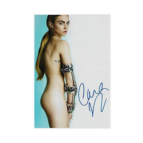 Modell Cara Delevingne 8 Leinwand-Poster, Schlafzimmer, Dekoration, Sport, Landschaft, Büro, Raumdekoration, Geschenk, ohne Rahmen, 30 x 45 cm von MJKO