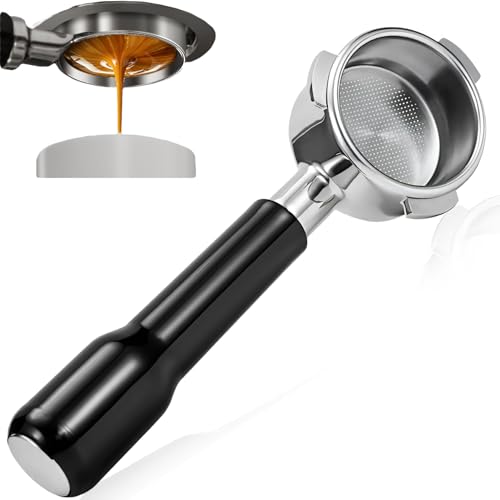MJLOMJ 51mm Bodenloser Siebträger für Dedica EC680/EC685 - Kompatibel, Optimiertes Design mit 3 Ohren für Perfekten Espresso von MJLOMJ