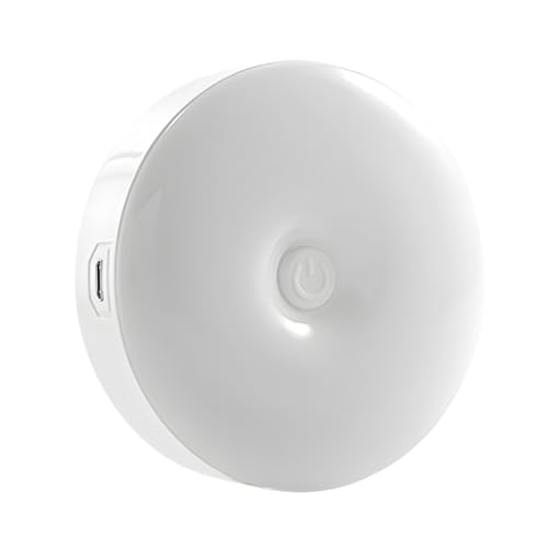MJLOMJ Wiederaufladbares LED-Nachtlicht für Babys, kabellos, USB, dimmbar, Mini-Nachttischlampe für Kinderzimmer, Badezimmer und Studentenwohnheim (dreifarbiges Dimmen x 1) von MJLOMJ
