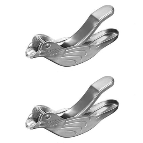 Max Extraktion Zitronenpresse – robuste manuelle Zitruspresse für Zitrone/Limette, stabile Metall-Handpresse, Fruchtsaftpresse mit Vogel-Design, leicht zu reinigen und langlebig (2 Stück) von MJLOMJ