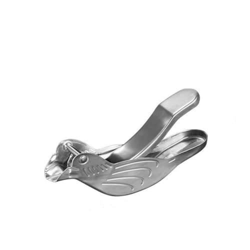 Max Extraktion Zitronenpresse – robuste manuelle Zitruspresse für Zitronen/Limette, stabile Metall-Handpresse, Fruchtsaftpresse mit Vogel-Design, leicht zu reinigen und langlebig (1 Stück) von MJLOMJ
