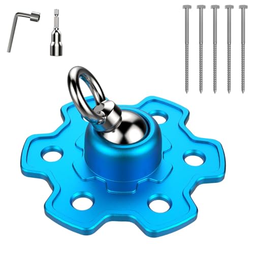 Robuster Hunde-Auslaufpfahl – 360° drehbar, kein Verheddern, Spiralbodenanker aus Aluminiumlegierung mit 6 Schraubankern, hält bis zu 90 kg, perfekt für Camping, Hof und Außenbereich Robuster Hunde-Auslaufpfahl – 360° drehbar, kein Verheddern, Spiralbodenanker aus Aluminiumlegierung mit 6 Schraubankern, hält bis zu 90 kg, perfekt für Camping, Hof und Außenbereich von MJLOMJ