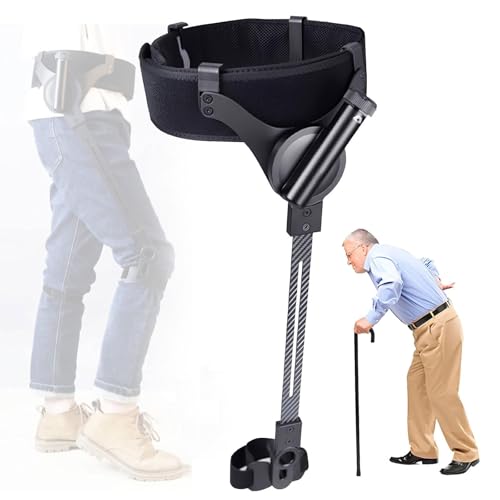 Gehhilfe mit Kraft, Beinrehabilitationstraining, unterstützte Gehhilfe für die Mobilität der unteren Extremitäten, 3 Stufen Einstellbarer Stärke, Training zum Beinheben (linkes Bein, S) (lin von MJMLUCK