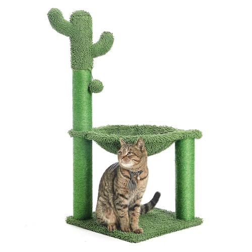 MJMLUCK 30 Zoll Kaktus-Kratzbaum mit Hängematte und vollständig umwickeltem Sisal-Kratzbaum für Katzen MJMLUCK 30 Zoll Kaktus-Kratzbaum mit Hängematte und vollständig umwickeltem Sisal-Kratzbaum für Katzen von MJMLUCK