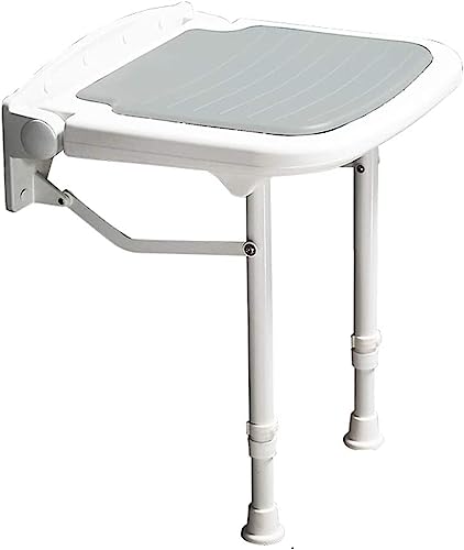 MJMLUCK An der Wand montierter Badehocker, Rutschfester Duschsitz für ältere Menschen, Verletzte und Behinderte, höhenverstellbarer Drehsitz, klappbarer Badehocker aus Aluminiumlegierung, Duschstuhl MJMLUCK An der Wand montierter Badehocker, Rutschfester Duschsitz für ältere Menschen, Verletzte und Behinderte, höhenverstellbarer Drehsitz, klappbarer Badehocker aus Aluminiumlegierung, Duschstuhl von MJMLUCK