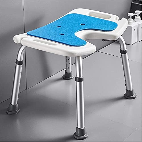MJMLUCK Badewannen-Duschstuhl mit U-förmigem Badezimmer-Duschhocker, Rutschfester Sicherheitsdusche, höhenverstellbarer Duschsitz für ältere Menschen, Duschstuhl (Farbe: Weiß, Größe: Kleine Füße) (W MJMLUCK Badewannen-Duschstuhl mit U-förmigem Badezimmer-Duschhocker, Rutschfester Sicherheitsdusche, höhenverstellbarer Duschsitz für ältere Menschen, Duschstuhl (Farbe: Weiß, Größe: Kleine Füße) (W von MJMLUCK