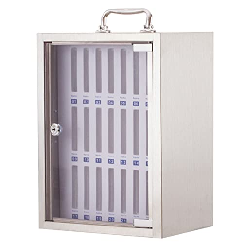MJMLUCK Cell Phone Safe Deposit Box Cell Phones Storage Cabinet Pocket Locker Box Wall-Mounted Mobile Phone Locker for Classroom Office Factory,36 Slots (48 Slots) (24 Slots) von MJMLUCK