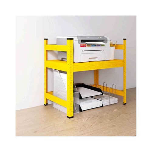 MJMLUCK Druckerständer, Druckerständer für Zuhause, Mehrzweck-Druckerdisplay, Regal für Scanner, Druckerständer unter dem Schreibtisch, geeignet für Zuhause, Büro, Küchen-Organizer (weiß) von MJMLUCK