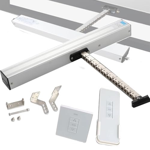 MJMLUCK Electric Window Opener Drive/Actuator,with Remote Control + Switch,Double Chain/Low Noise,for Skylight Window Greenhouse/Roof Vent(800mm) von MJMLUCK