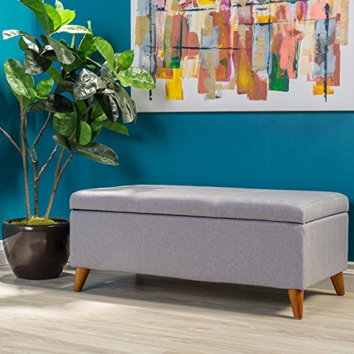 MJMLUCK Fabric Storage Ottoman Bench with Lift-Top, Dark Brown Finish, Extra Seating and Hidden Storage for Living Room or Office, 38” Wide, Modern Design, Easy Assembly MJMLUCK Fabric Storage Ottoman Bench with Lift-Top, Dark Brown Finish, Extra Seating and Hidden Storage for Living Room or Office, 38” Wide, Modern Design, Easy Assembly von MJMLUCK