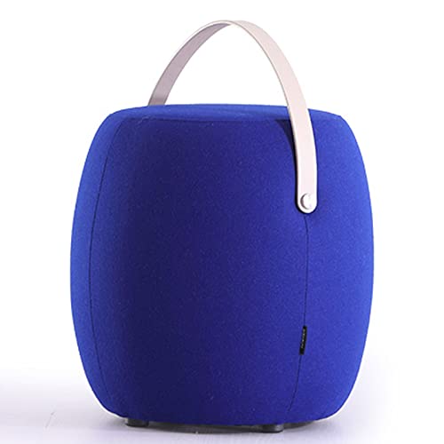 MJMLUCK Fußhocker Tritthocker Gepolsterter Sitz Sofa Fußstütze Hocker Wohnzimmerhocker Runder Hocker Eimerhocker Schlafzimmerhocker Schuhwechselhocker Atmungsaktiver Kaschmirstoff Multifun von MJMLUCK