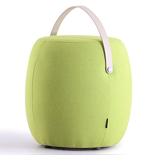 MJMLUCK Fußhocker Tritthocker Gepolsterter Sitz Sofa Fußstütze Hocker Wohnzimmerhocker Runder Hocker Eimerhocker Schlafzimmerhocker Schuhwechselhocker Atmungsaktiver Kaschmirstoff Multifun von MJMLUCK