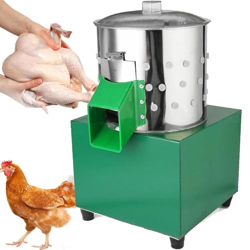 MJMLUCK Geflügelrupfmaschine, Hochleistungs-Hühnerrupfmaschine, Zubehör, Hühnerbrüh- und Epiliergeräte, Enthaarungsgeräte, Geflügelrupfmaschine für Entenfarmen, Hühnerbedarfsgeschäft von MJMLUCK